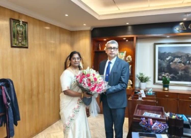 Chairperson of Kerala Grameena Bank meets MD & CEO of Canara Bank